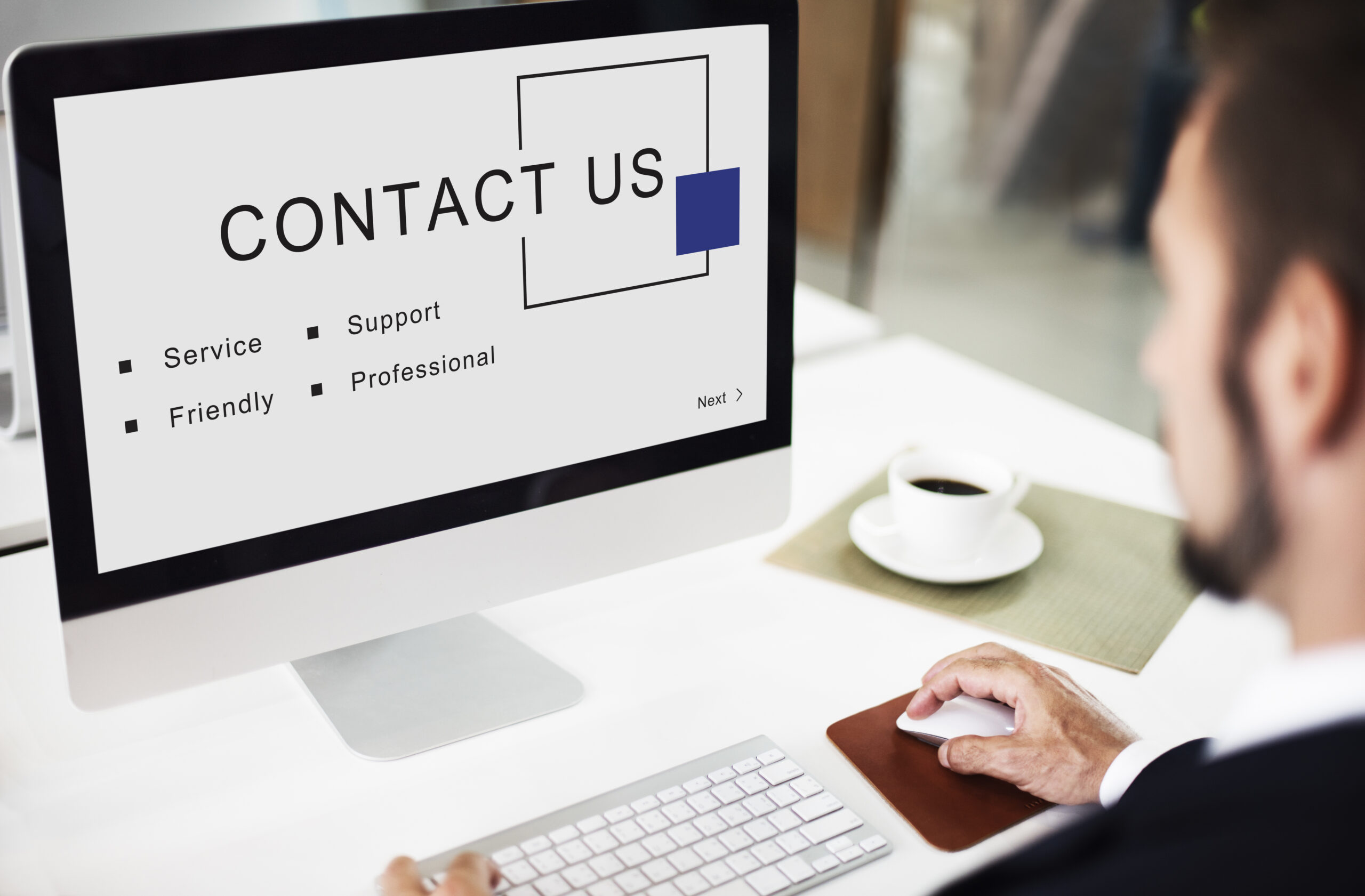 Home contact us customer service support concept